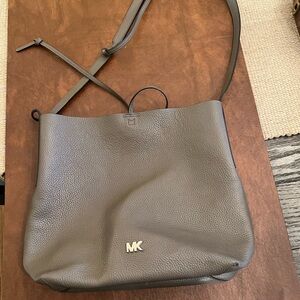 Michael Kors olive Leather Shoulder Bag